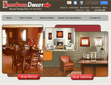 Tablet Screenshot of framestoredirect.com